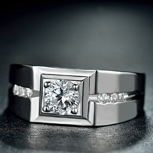 Anillo de plata de ley para hombre