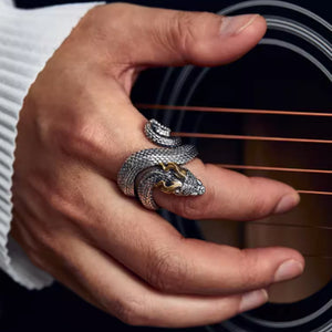 Anillo de dragón de plata