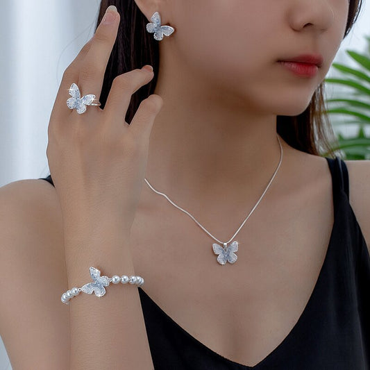 Elegante conjunto de mariposas