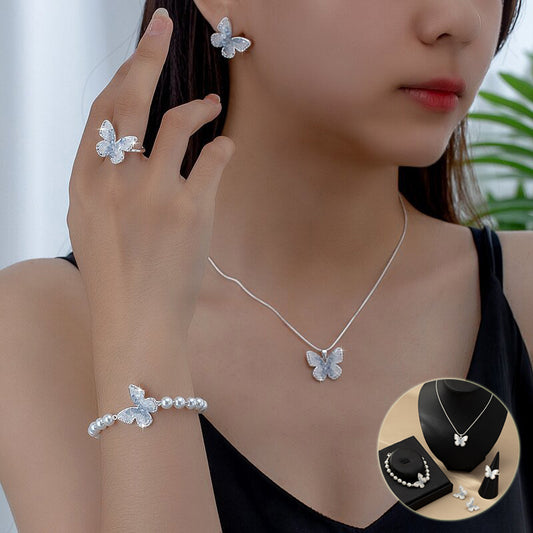Elegante conjunto de mariposas