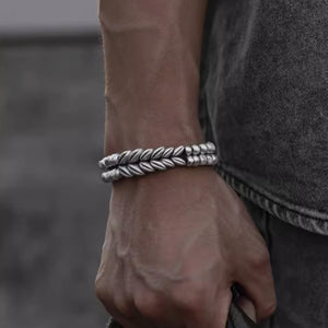 Pulsera de plata pura S999 para hombre