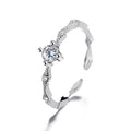  Anillo de circonita y diamante